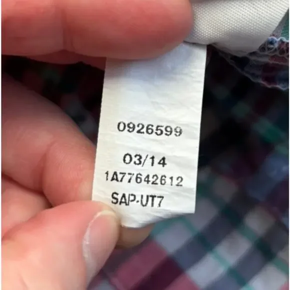 Tommy Hilfiger Women Petite S Plaid Shirt Casual Black Multicolor - Picture 3 of 10